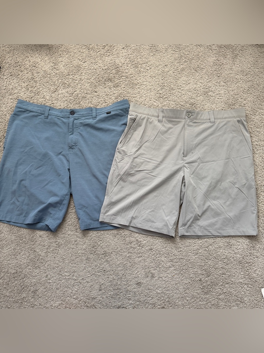 Lot of 2 Mens Golf Shorts Size 40 TravisMathew Blue & Southern Tide brrr Grey